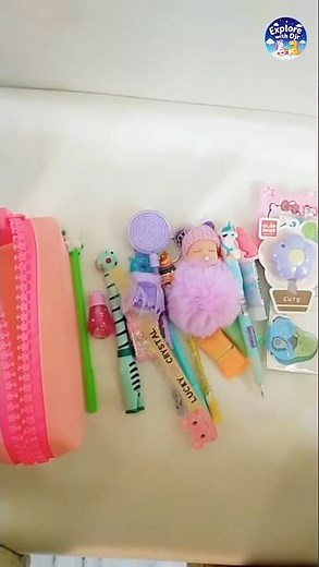 🌈🥳Unboxing dreamy stationary from my pencil case🥰 cute stationery, aesthetic Stationery