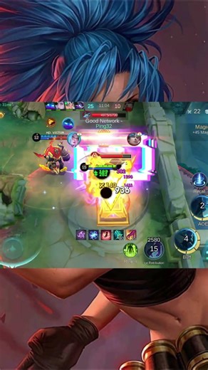 Karrina touch means death 😀 #MOBA55GoldenMonth #MOBA55Creator #shorts #short