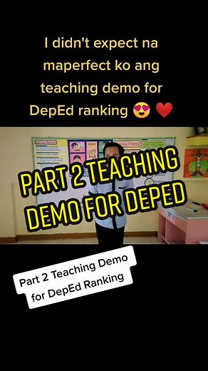 Part 2 Teaching Demo for DepEd Ranking