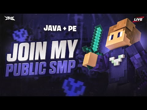 PUBLIC Minecraft SMP | Minecraft SMP LIVE | Public Smp 24/7 | Java + Bedrock #minecraft