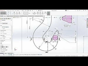 SolidWorks Loft Tutorial: from Drawing to the 3D Hook | Guide Curves, loft sketches, Dome & Thread