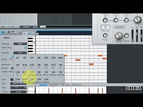 Studio One - how to program and quantize MIDI notes