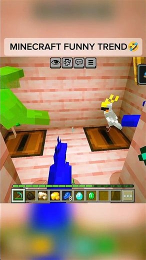 The Funny Moments in Minecraft🤣. #minecraft #minecraftshorts #shorts