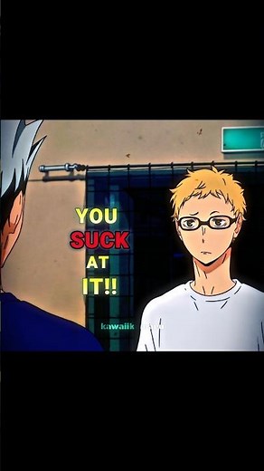 Bokuto vs Tsukishima's Trash Talk 💀 #haikyuu #anime #volleyball