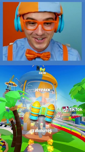 Blippi Plays Roblox: Jetpack Challenge Adventure