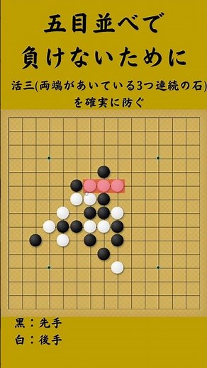 知らないとやばい！？五目並べで負けないために