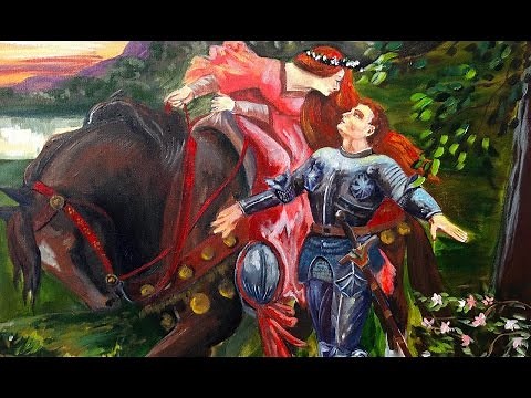 How to paint Pre-Raphaelite | La Belle Dam Sans Merci | Valentines Angelooney | TheArtSherpa
