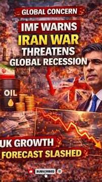 UK Growth Forecast Slashed as IMF Warns Iran War Could Push World Toward Recession #globaltrenz