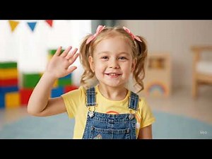 Hello! A Little Girl Greets You