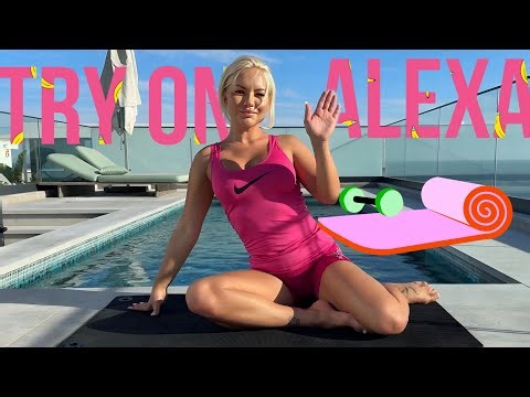 [4K] TryOn Yoga With Hot Wife Alexa