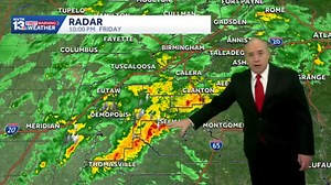Tracking the storm threat: Alabama's weather forecast is stormy overnight, colder by Sunday
