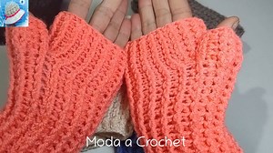119K views · 1.1K reactions | Realización mitones punto elástico en tejido crochet o ganchillo tutorial paso a paso. Puedes ver más sobre este accesorio en el siguiente enlace: ➡ https://www.tejidocrochet.com/2025/06/26/mitones-punto-elastico-a-crochet-o-ganchillo/ Moda a Crochet  | Moda a Crochet | Facebook