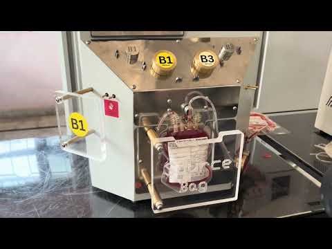 RBC Separation Live Process on Simulation Bag | Automatic Blood Component Extractor Demo