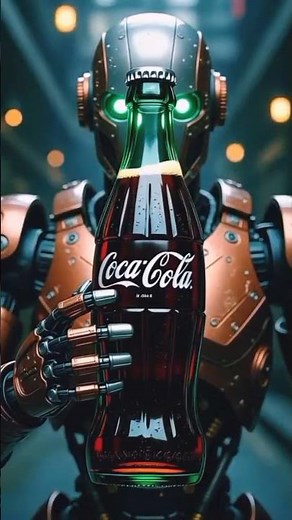 Robot Drinks Coca-Cola for the First Time | Funny AI Animation