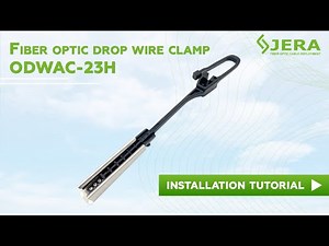 Universal drop wire clamp ODWAC-23H, for round and flat types of fiber optic cables, by Jera line