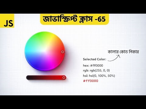 Color Picker using HTML CSS JavaScript | Hex RGB HSL Explained Step by Step || Div School