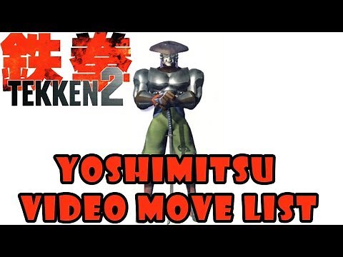 Tekken 2 - Yoshimitsu Video Move List (Quick Showcase)