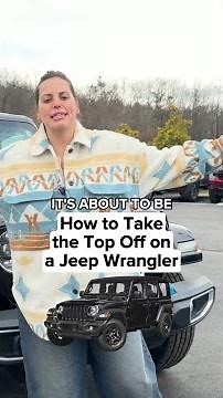 Girlies, you can do anything… except maybe lift a Jeep hardtop solo #jeepwrangler