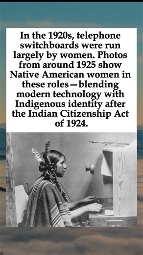 1925: Native American Women Worked as Telephone Operators—At the Dawn of the Switchboard Era #shorts