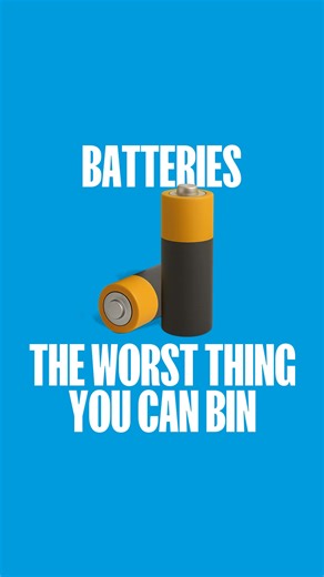 One little battery placed in a household bin can cause fires that destroy trucks, facilities, and homes. Batteries and rechargeable items don’t belong in bins. Keep your community safe and drop them off at a recycling point instead. | Cleanaway | Facebook