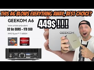 Mini PC Windows Ryzen 7, 32GB+1TB for $449 on Amazon,The Geekom A6 Blows Everything Away !