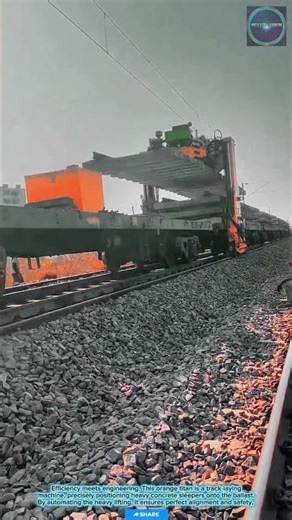 PRECISION & POWER: Automated Track-Laying Machine for Efficient Concrete Sleeper Positioning