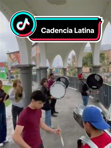 Cadencia Latina Al ritmo y gracia de @Caballeros Marching Band #percussion #drumline #ensayo