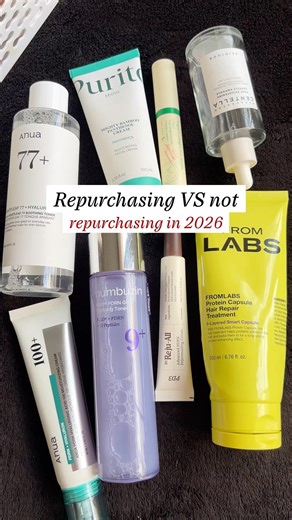 Repurchasing vs not repurchasing: in 2026 #skincareshorts #honestreview #fyp