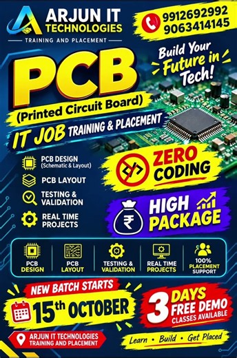 PCB Course for ECE & EEE 🔥 Zero Coding, High Package Jobs | New Batch Oct 15 | Free Demo Classes