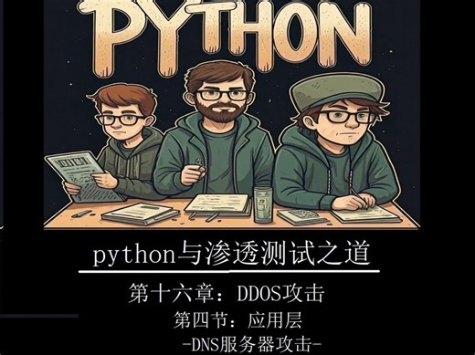 《python与渗透测试之道》-17-Ddos攻击-应用层之DNS服务器攻击