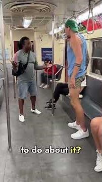 Passenger saves Woman from predator on the subway 😱🚇