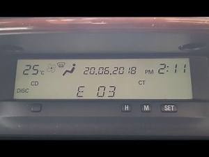 How to fix the CD03 Error code for a Mitsubishi Shogun and other cars