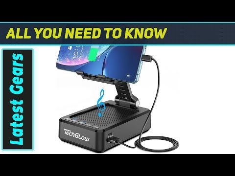 Best 3-in-1 Gadget Gift? TechGlow Speaker Stand Power Bank