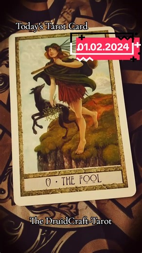 Today's Tarot Card: The Fool #tarotreading #tarot #livetarot #witchcraft #druidcraft #cardoftheday #guidance #relationship #healing #fürdich #fyp #fypシ #conflict @druidcraft