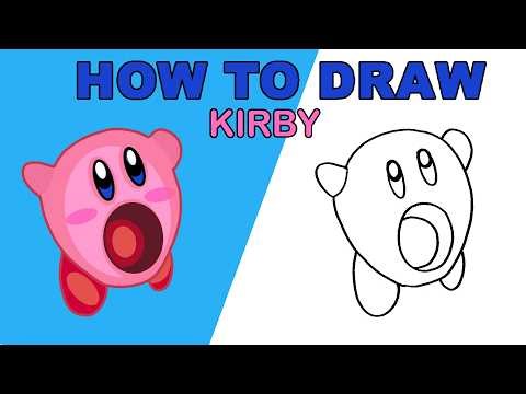 How to Draw Kirby Step by Step | Easy & Cute Kirby Drawing Tutorial for Beginners