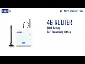 4G ROUTER ESSE-TI / How to setting DDNS and Port Forwarding