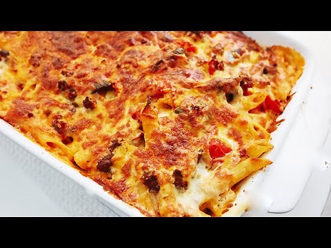 CHEESY PASTA BAKE WITH MINCED BEEF | #CookWithMe