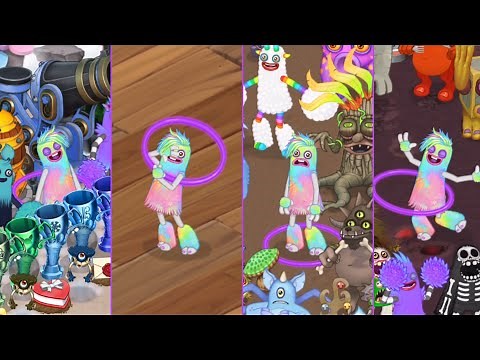 every expressions and every dances of every EPIC HOOLA on every island | every singing monsters |