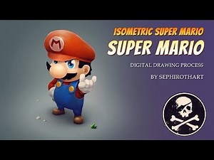 ISOMETRIC SUPER MARIO in Photoshop! Digital Drawing Process [PART 8] ● Sephiroth Art