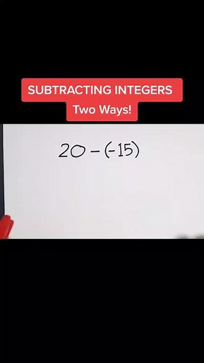 Subtracting Integers: Exploring Two Methods