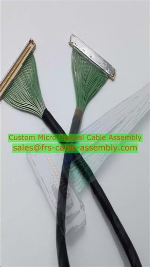 AWG 38 micro coax 0.5 mm pitch micro-coax extension cable India factory matched-length JAE micro-coa