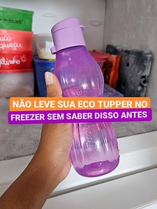 Dicas para usar garrafa Tupperware no congelador