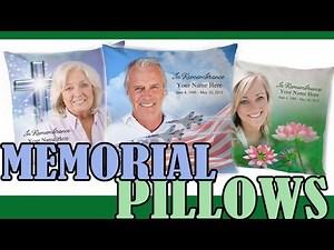 Memorial Pillows - In Loving Memory Toss Pillow - The Funeral Program Site