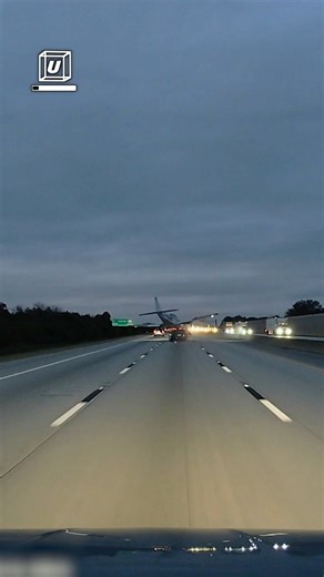 UNILAD on Instagram: "Dashcam captures the crazy moment a plane lands on a car in Florida ✈️😱 (📽️-Viralhog)"
