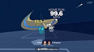 Alex Bregman's home run through bat tracking data