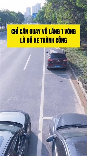chỉ cần quay vô lăng 1 lần là đỗ xe thành công 😎🚗 #mexe #xeyeureview #hoclaixeoto #kienthucoto