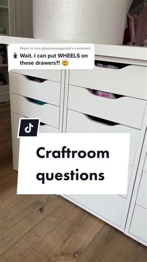 Craftroom Organization Ideas for IKEA Alex Drawers