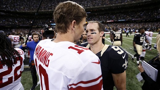Seven years ago today, Eli Manning and Drew Brees combined for 13 touchdowns in an epic duel! (via NFL Throwback) | NFL