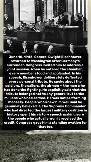 Eisenhower Received A Standing Ovation From Congress — And Said He Was Unworthy Of It