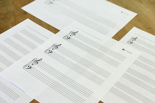 Free Printable Staff Paper | Blank Sheet Music for Piano